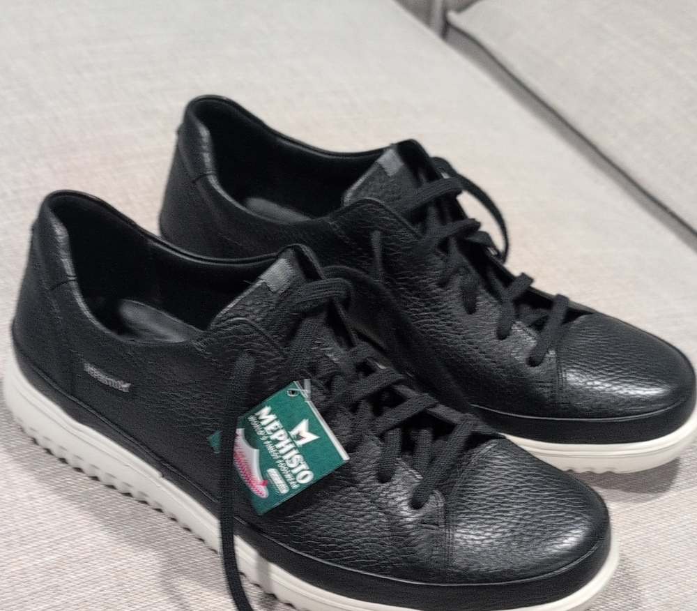 Mephisto - Thomas men's Black Leather Lace-Up Sneakers